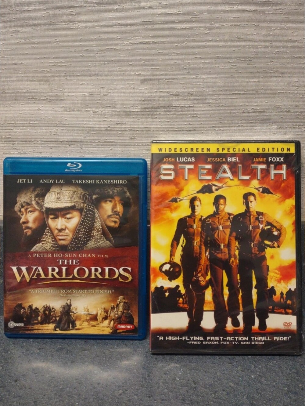 Warlords (Blu-ray, EUC) & Stealth (NIB)  War,Triumph,Perseverance Combo